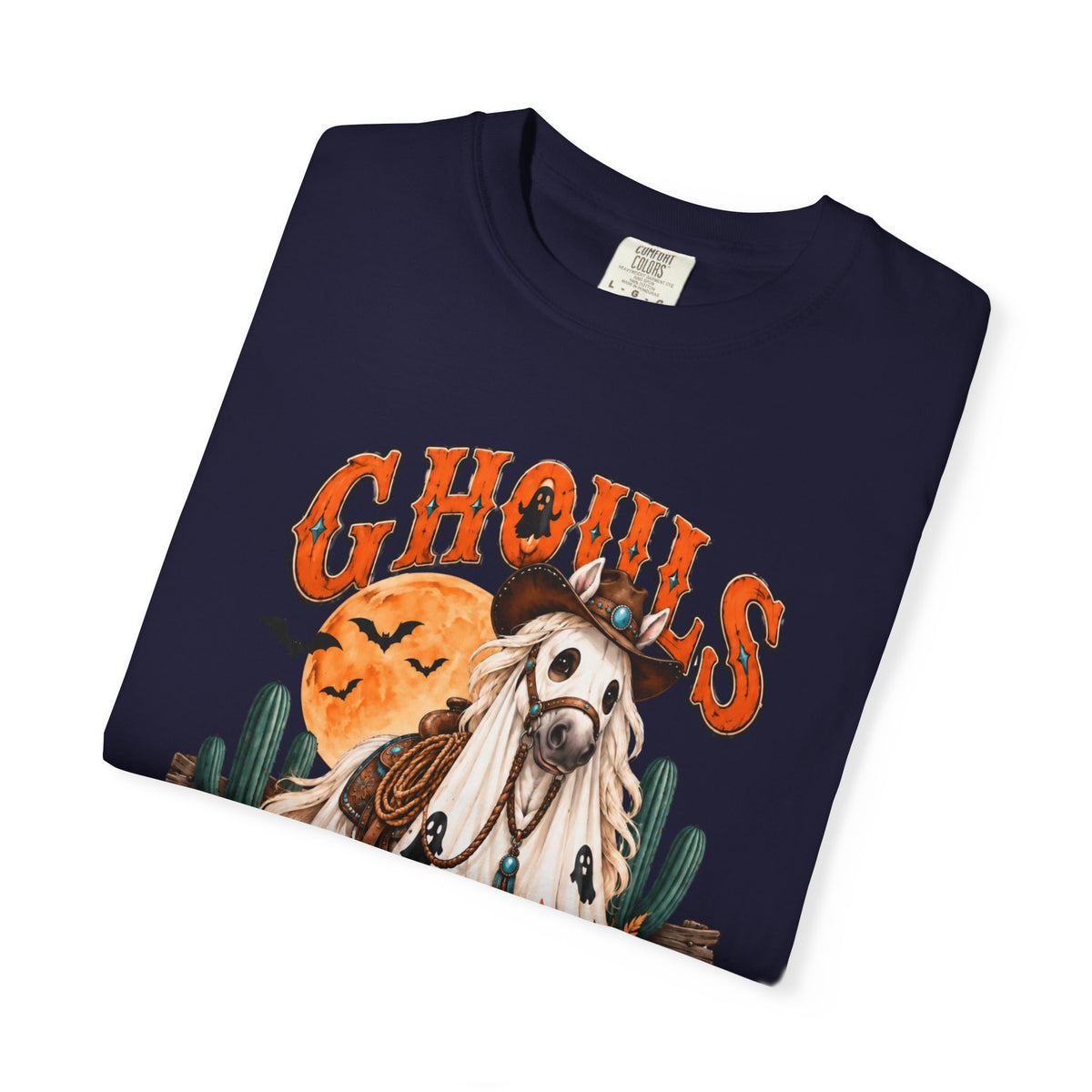 Ghoul’s Just Wanna Ride T-Shirt — Halloween Ghost Horse Rider Tee-Comfort Colors