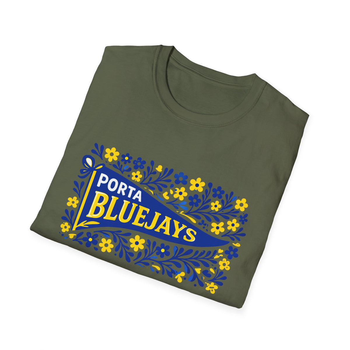 Porta Bluejays Floral Pennant T-Shirt