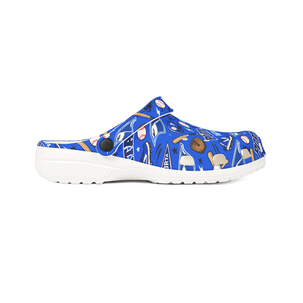 Adult size PORTA Baseball Pattern EVA Foam Clogs