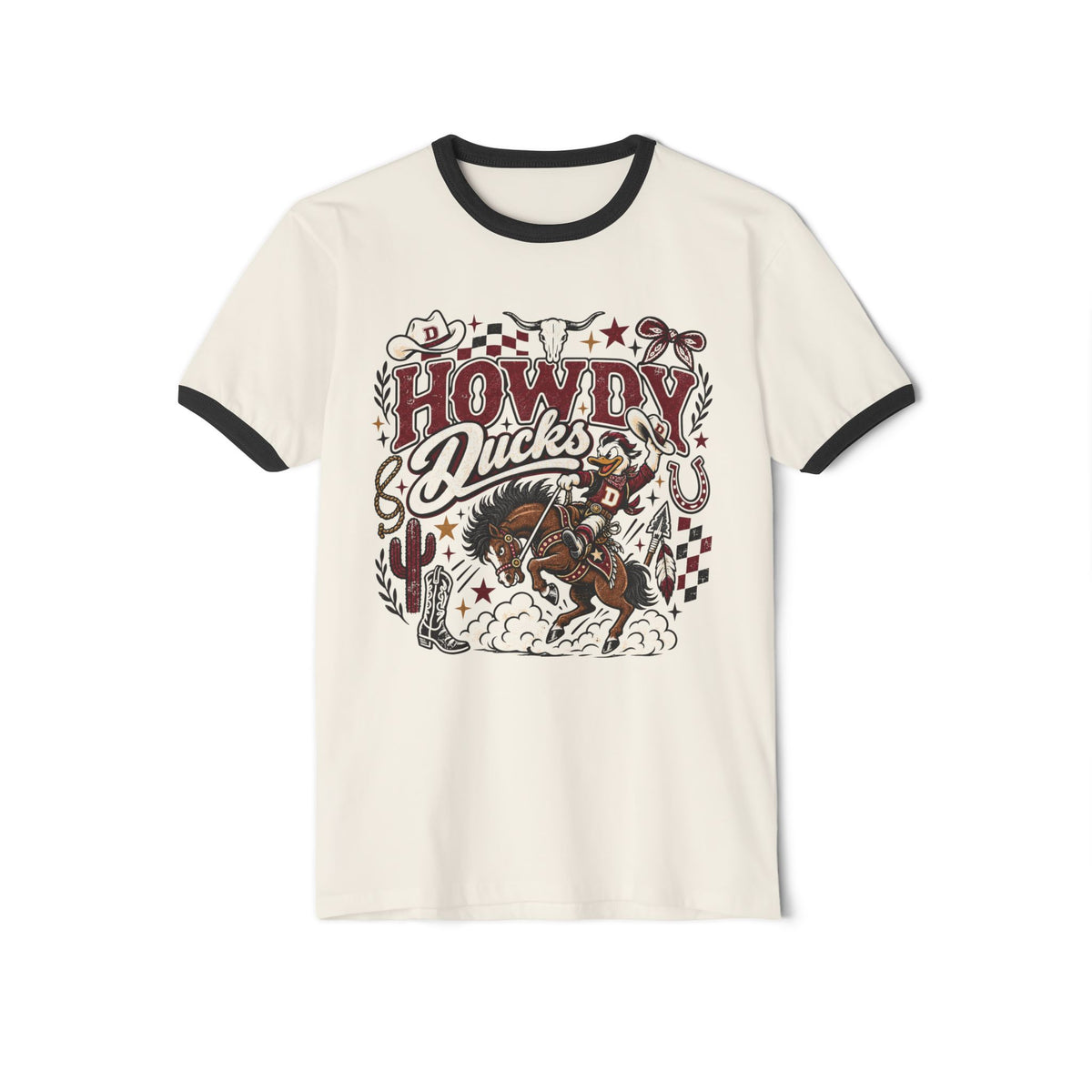 Howdy Ducks Western Cowboy T-Shirt