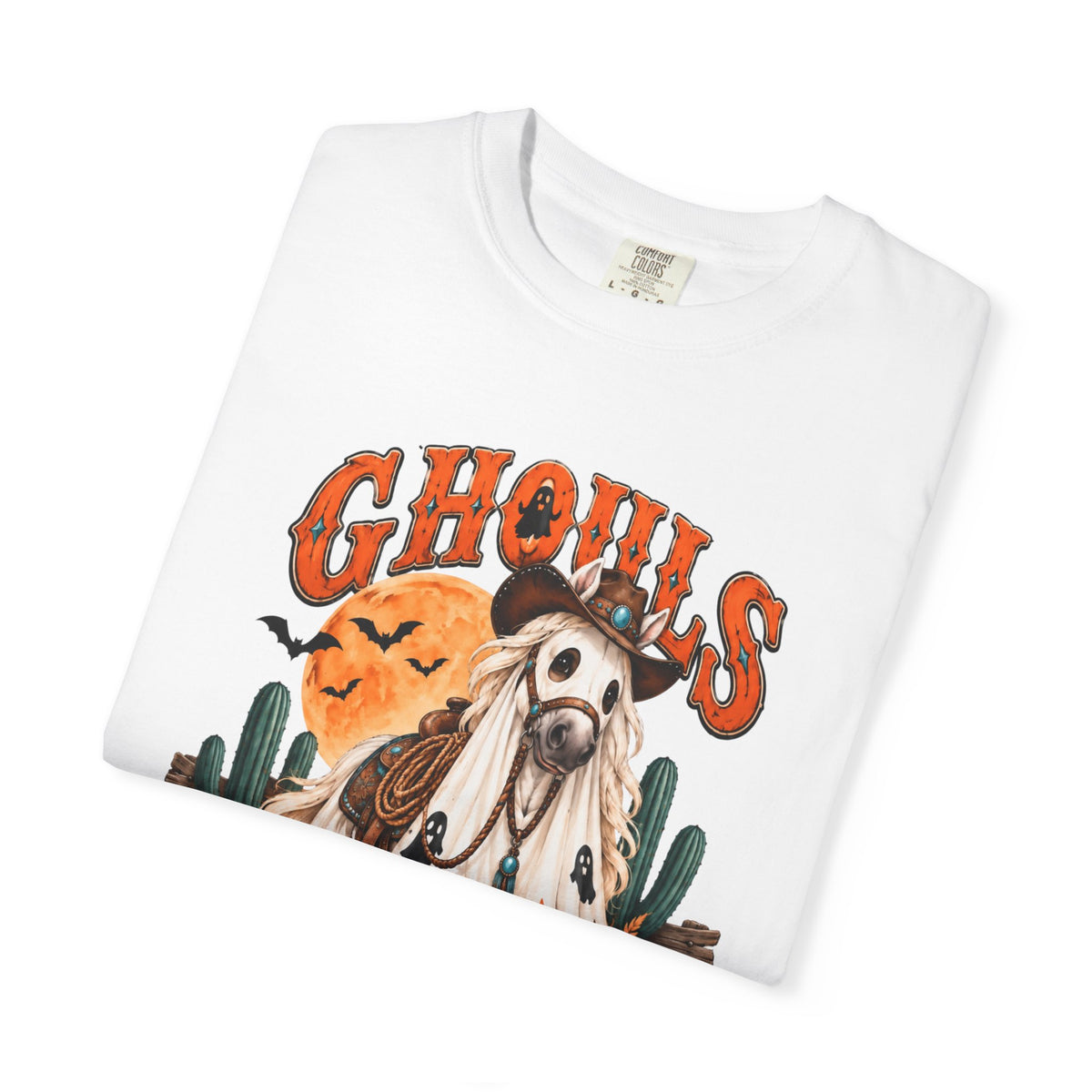 Ghoul’s Just Wanna Ride T-Shirt — Halloween Ghost Horse Rider Tee-Comfort Colors