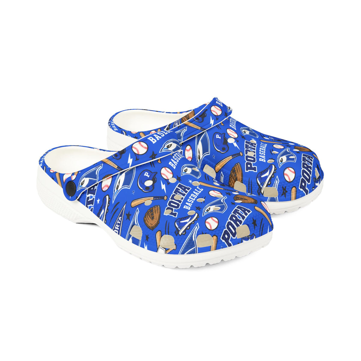 Adult size PORTA Baseball Pattern EVA Foam Clogs