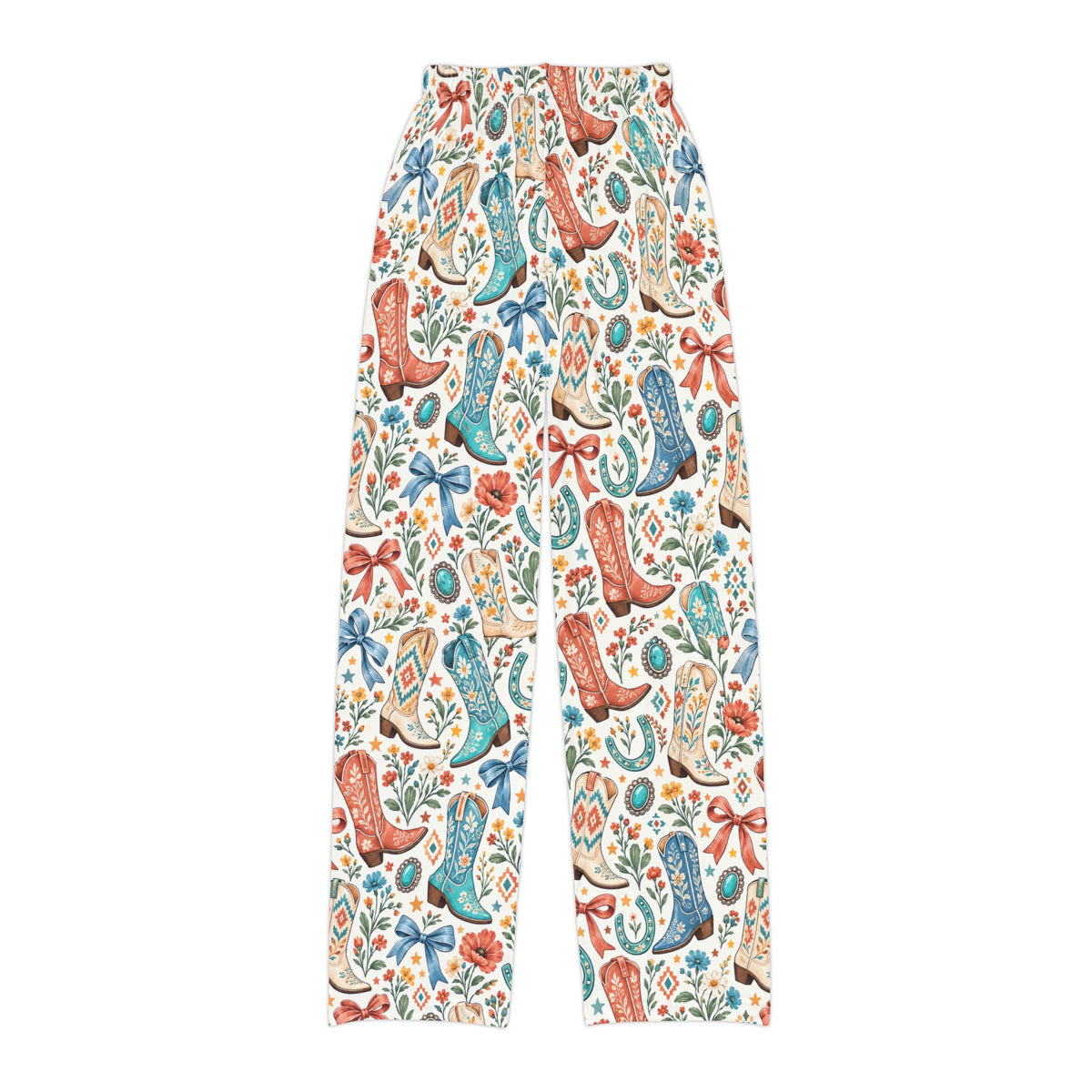 Kids Boots and Bows Floral Lounge Pants