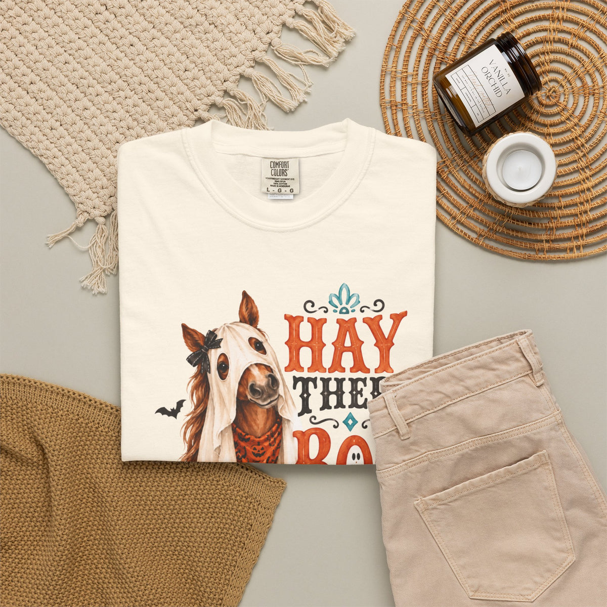 Halloween Hay There Boo!- Comfort Colors