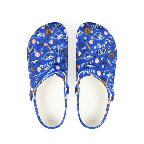 Adult size PORTA Baseball Pattern EVA Foam Clogs