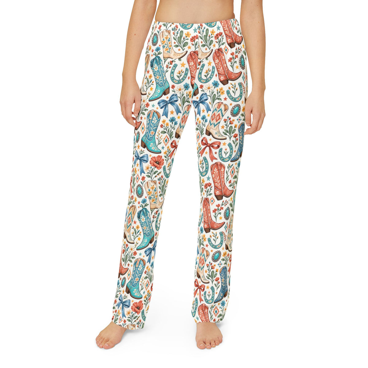 Kids Boots and Bows Floral Lounge Pants