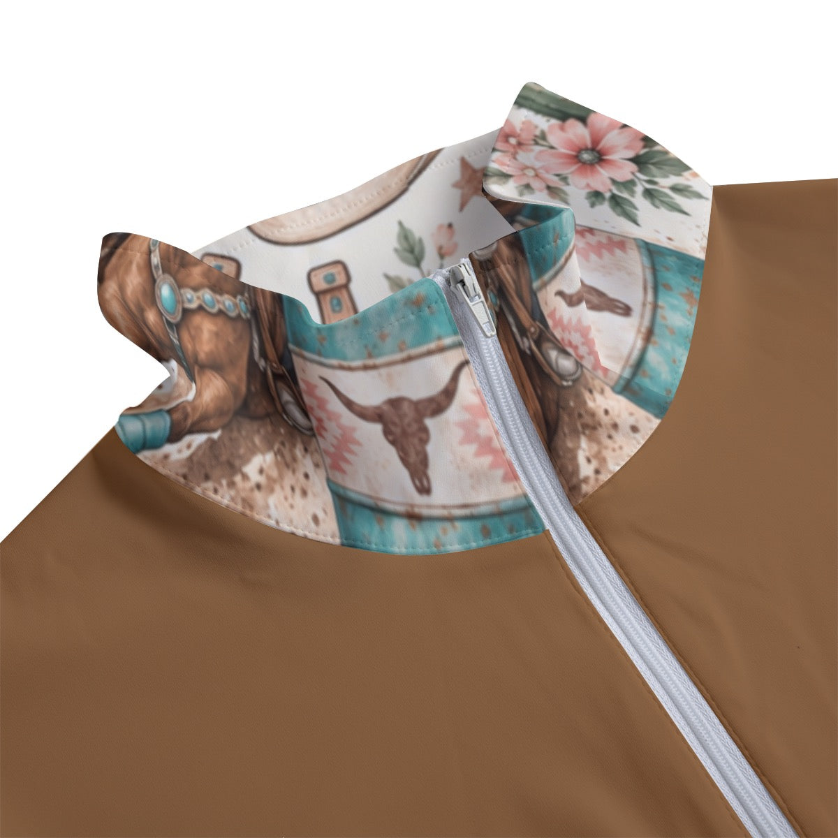 Barrel Racing Women's Stand-up Collar T-shirt