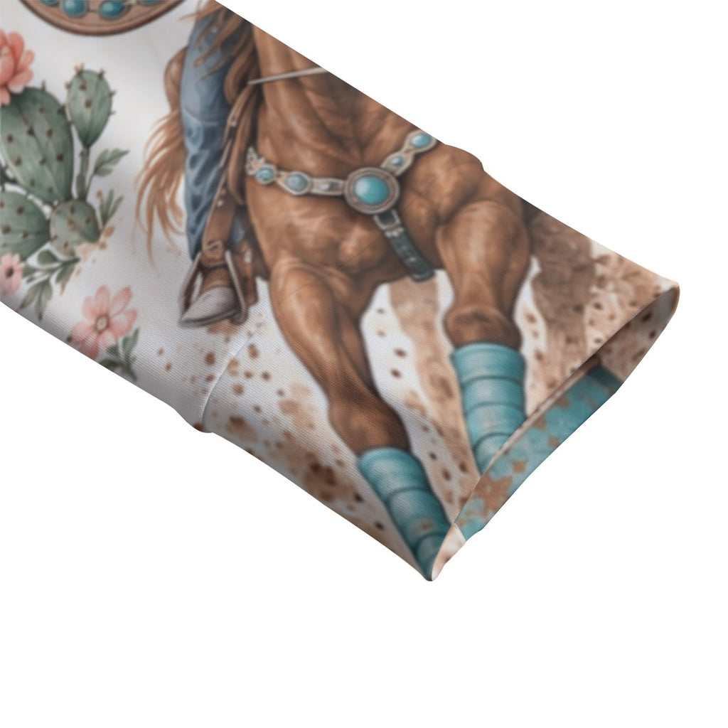 Barrel Racing Women's Stand-up Collar T-shirt