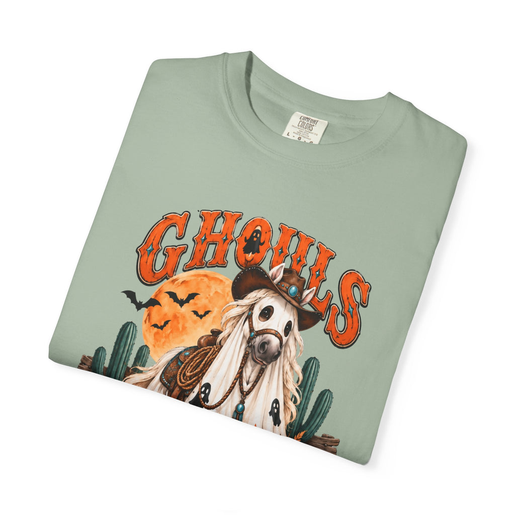Ghoul’s Just Wanna Ride T-Shirt — Halloween Ghost Horse Rider Tee-Comfort Colors