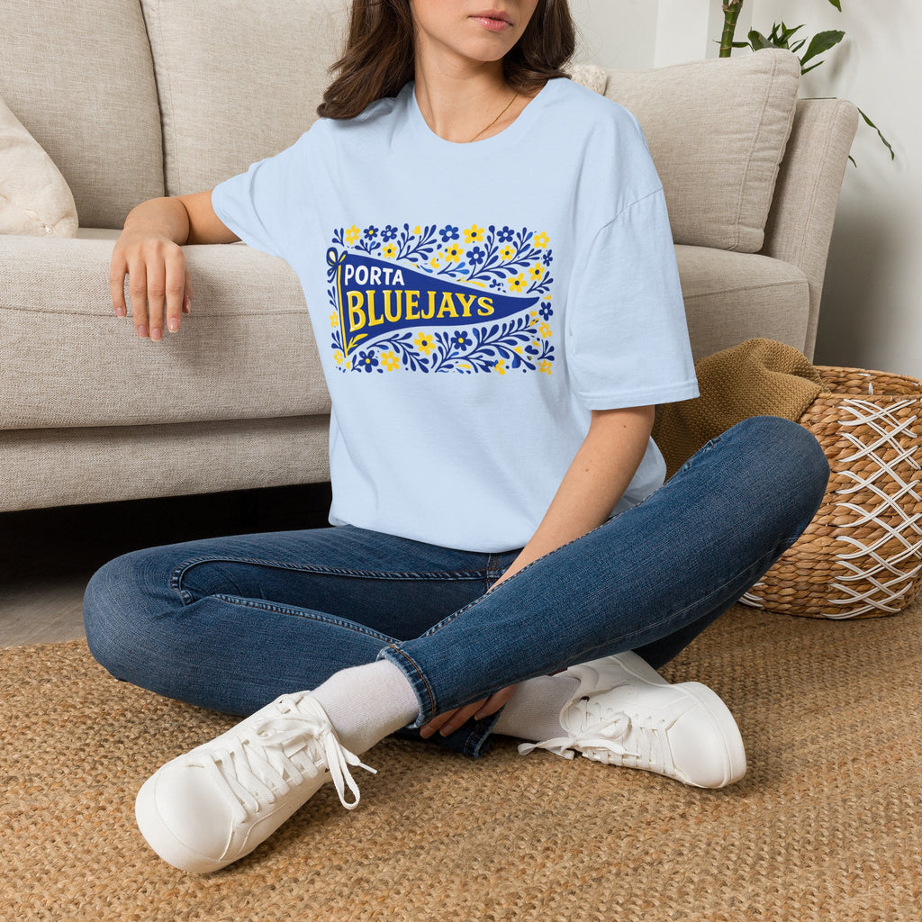 Porta Bluejays Floral Pennant T-Shirt