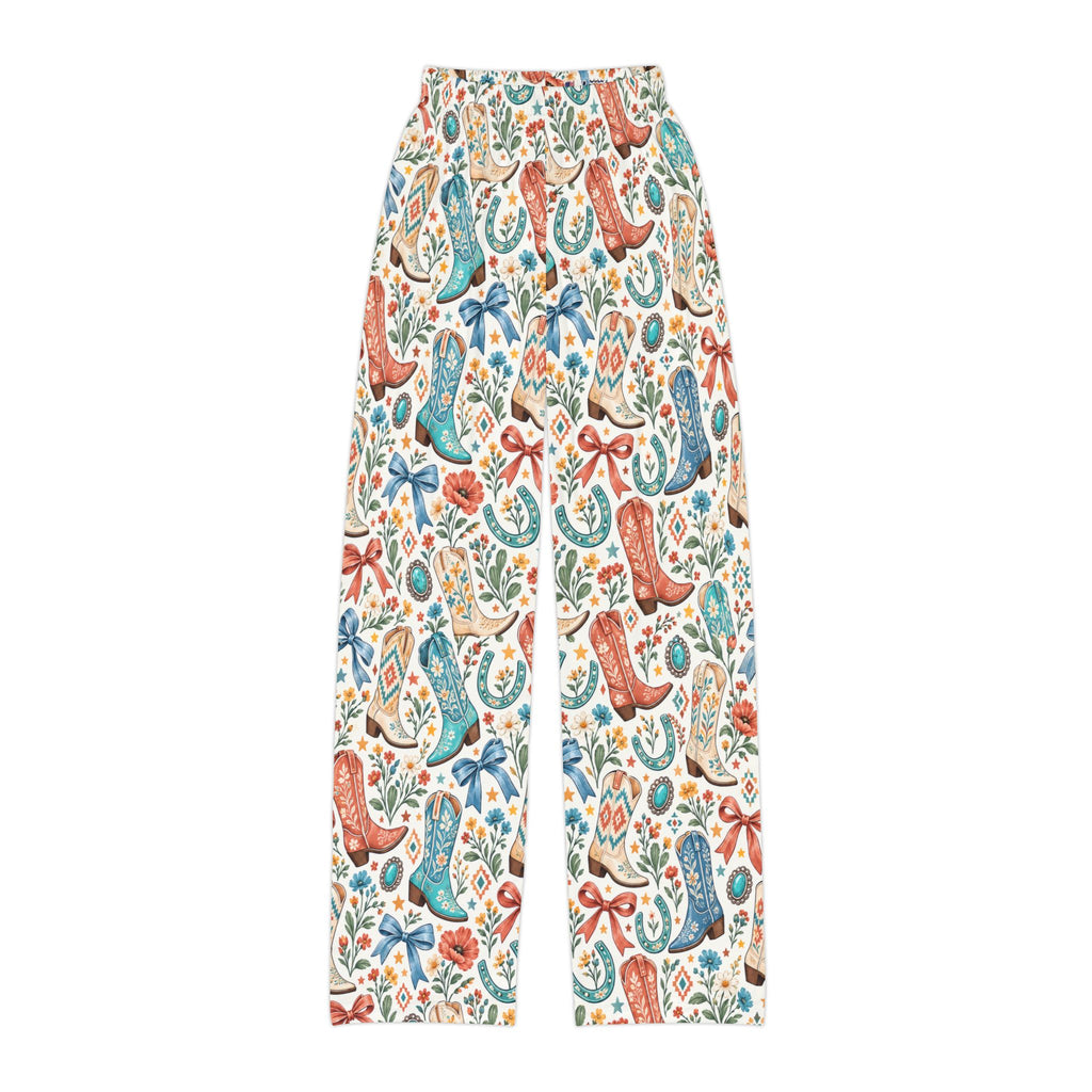 Kids Boots and Bows Floral Lounge Pants