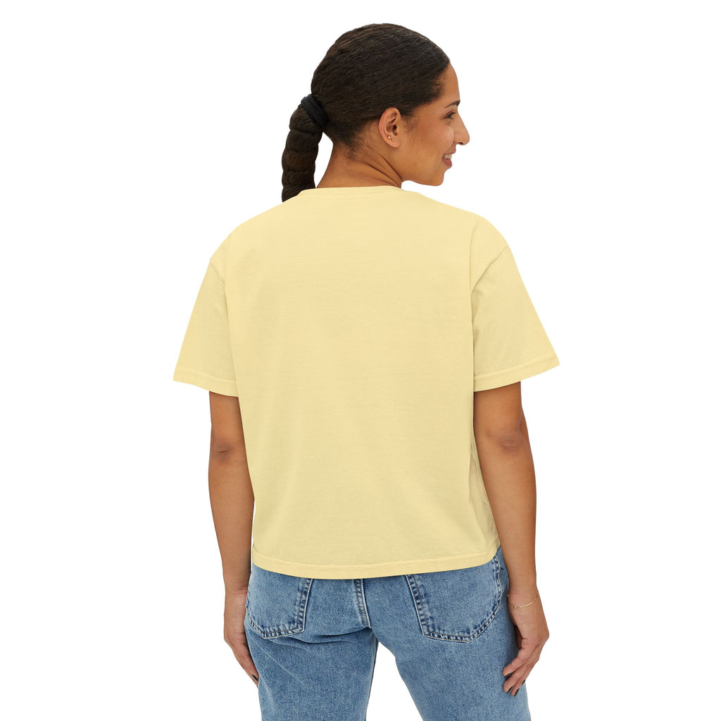 Track Mom Boxy Tee — "I Used To Be Fast Now I Just Yell Splits" Comfort Colors