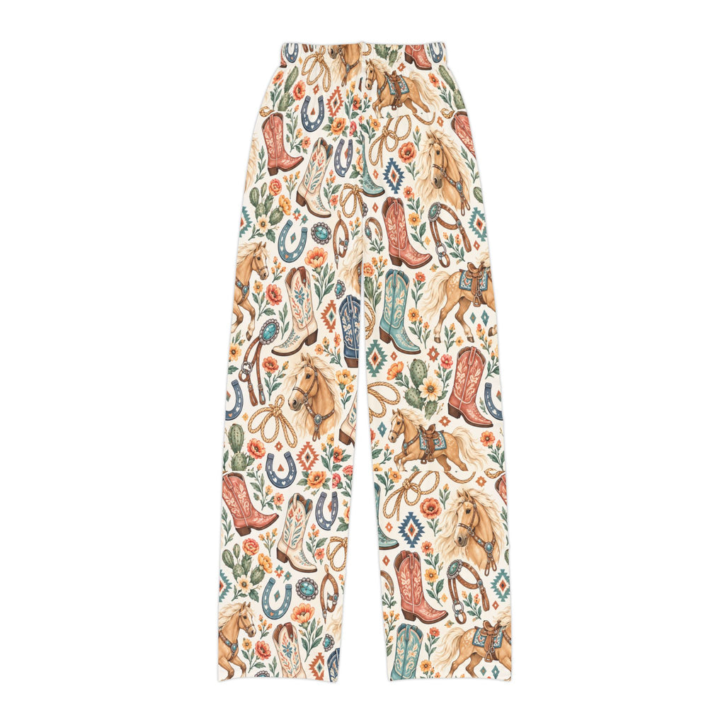 Kids Western Boho Print Lounge Pants