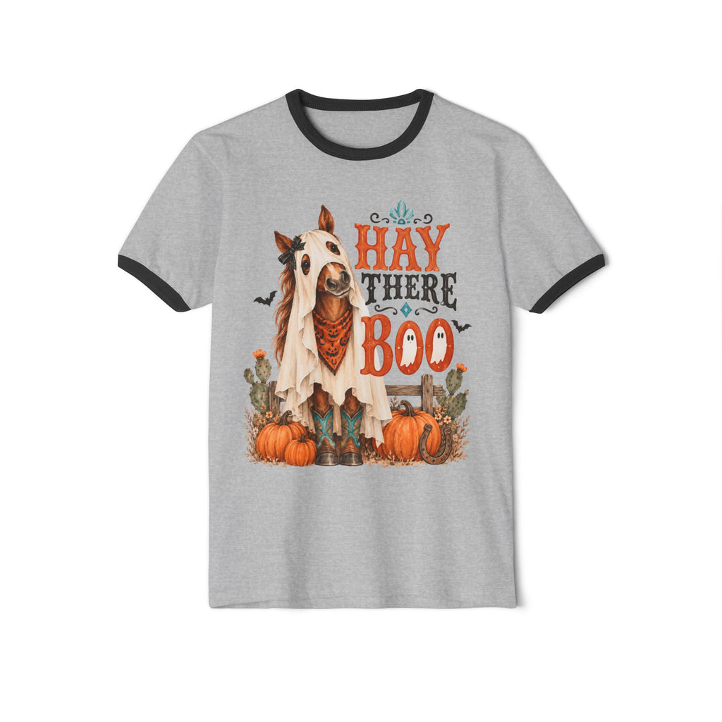Hay There Boo- Horse Lover Ringer T