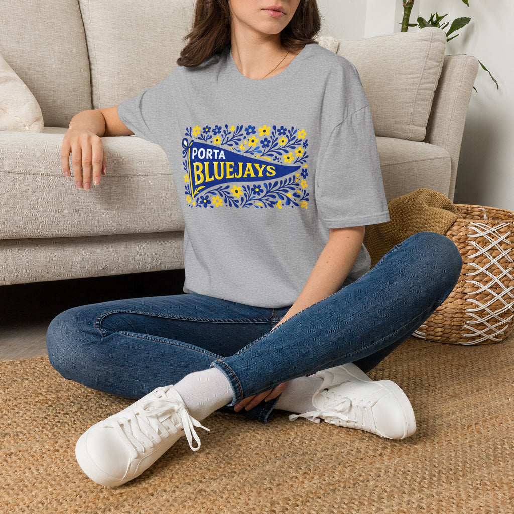 Porta Bluejays Floral Pennant T-Shirt