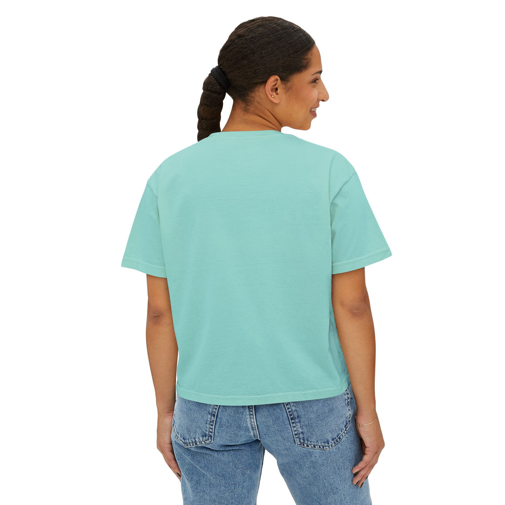 Track Mom Boxy Tee — "I Used To Be Fast Now I Just Yell Splits" Comfort Colors