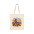 Sunset barrel racer Cotton Canvas Tote Bag