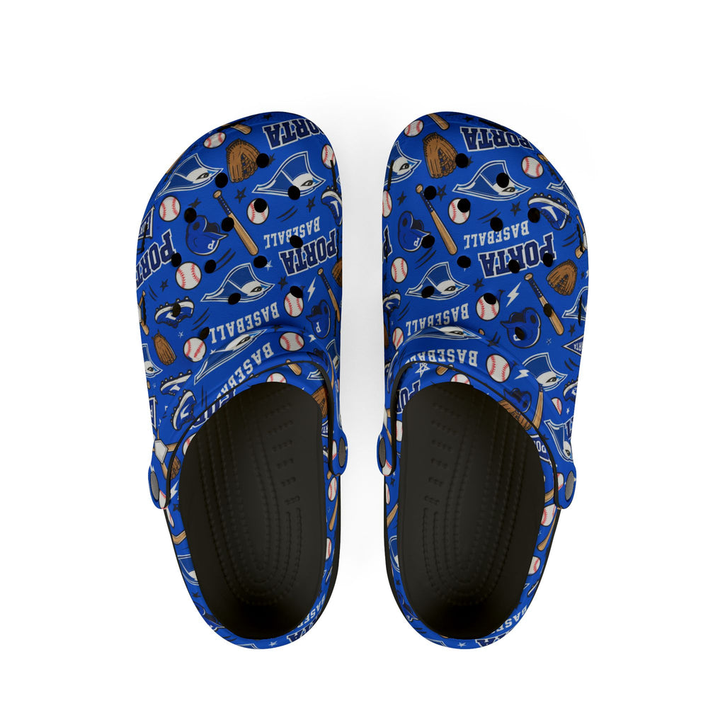 Adult size PORTA Baseball Pattern EVA Foam Clogs