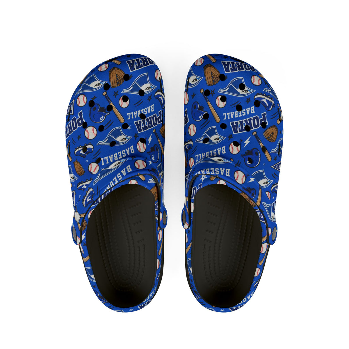 Adult size PORTA Baseball Pattern EVA Foam Clogs