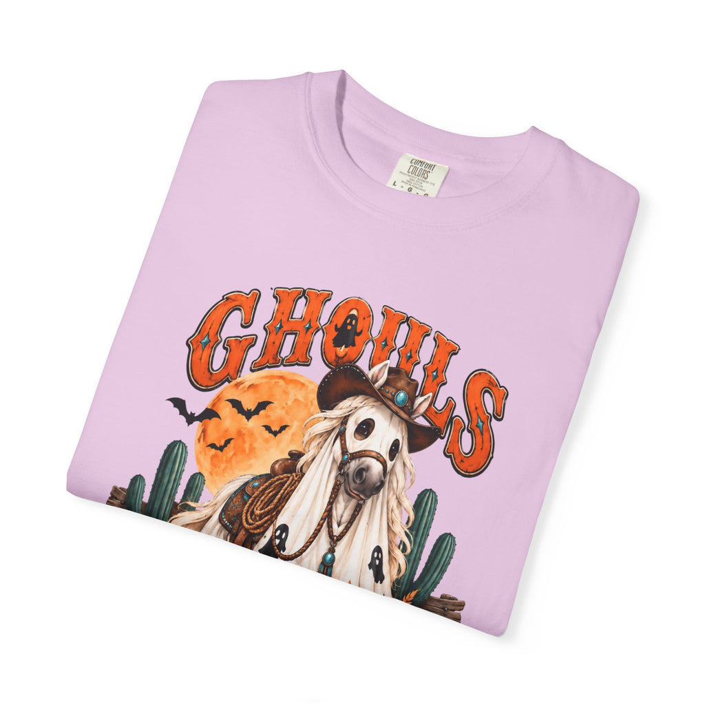 Ghoul’s Just Wanna Ride T-Shirt — Halloween Ghost Horse Rider Tee-Comfort Colors