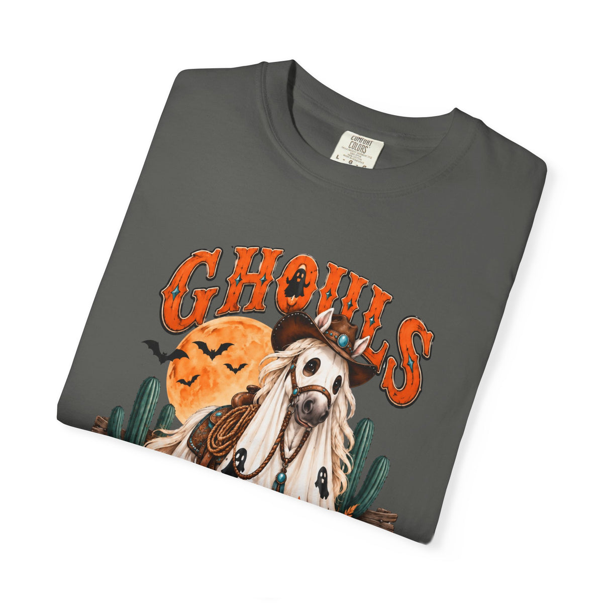 Ghoul’s Just Wanna Ride T-Shirt — Halloween Ghost Horse Rider Tee-Comfort Colors
