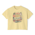 Track Mom Boxy Tee — "I Used To Be Fast Now I Just Yell Splits" Comfort Colors