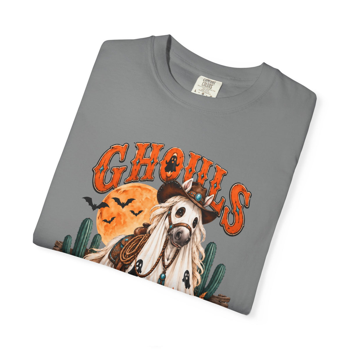 Ghoul’s Just Wanna Ride T-Shirt — Halloween Ghost Horse Rider Tee-Comfort Colors
