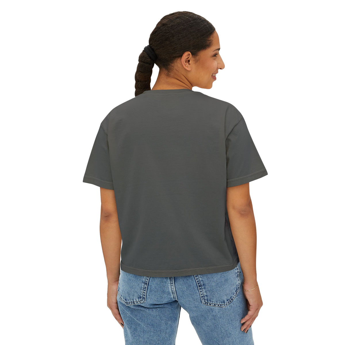 Track Mom Boxy Tee — "I Used To Be Fast Now I Just Yell Splits" Comfort Colors