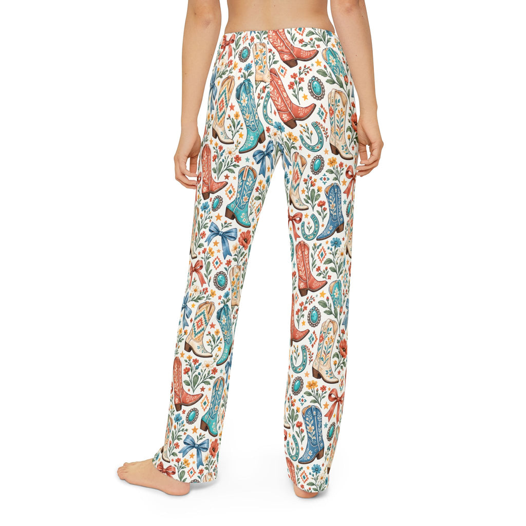 Kids Boots and Bows Floral Lounge Pants
